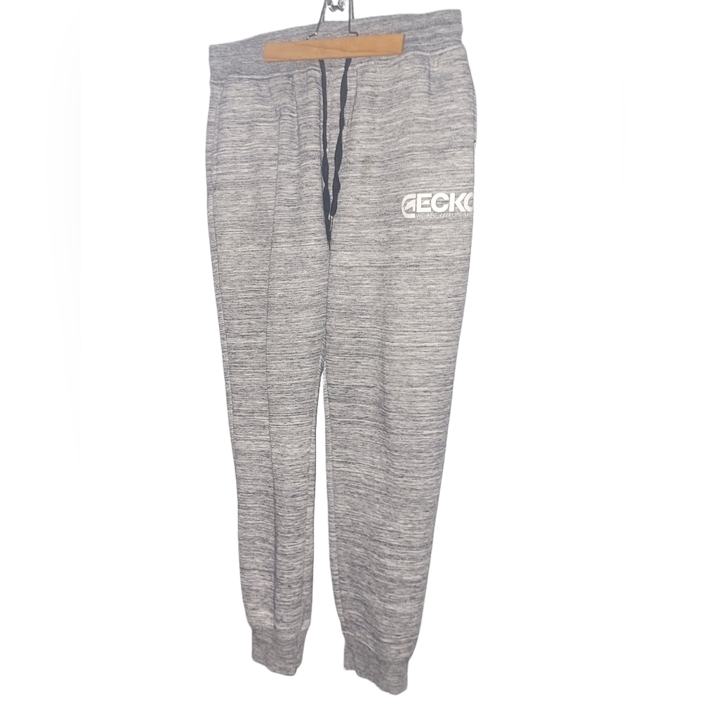 Ecko Unlimited Men's Grey Heathered Sherpa Lined Joggers Size L